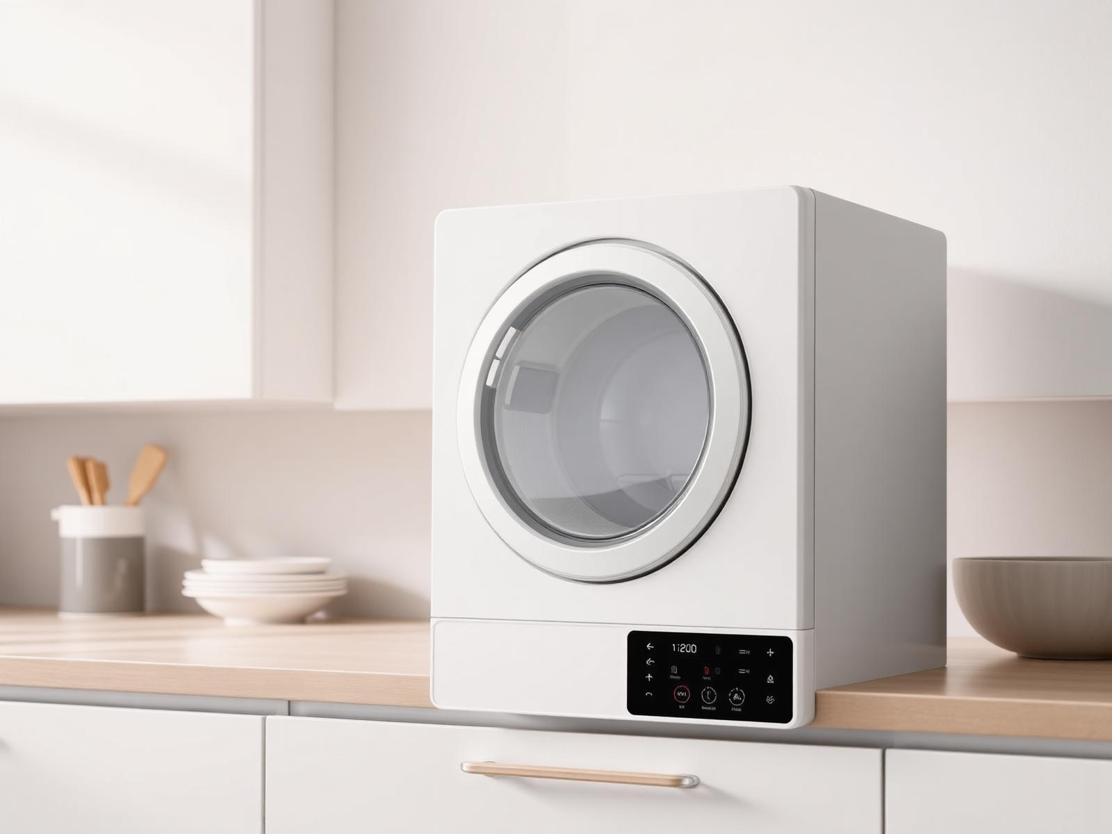 Modern home freeze dryer on a kitchen counter